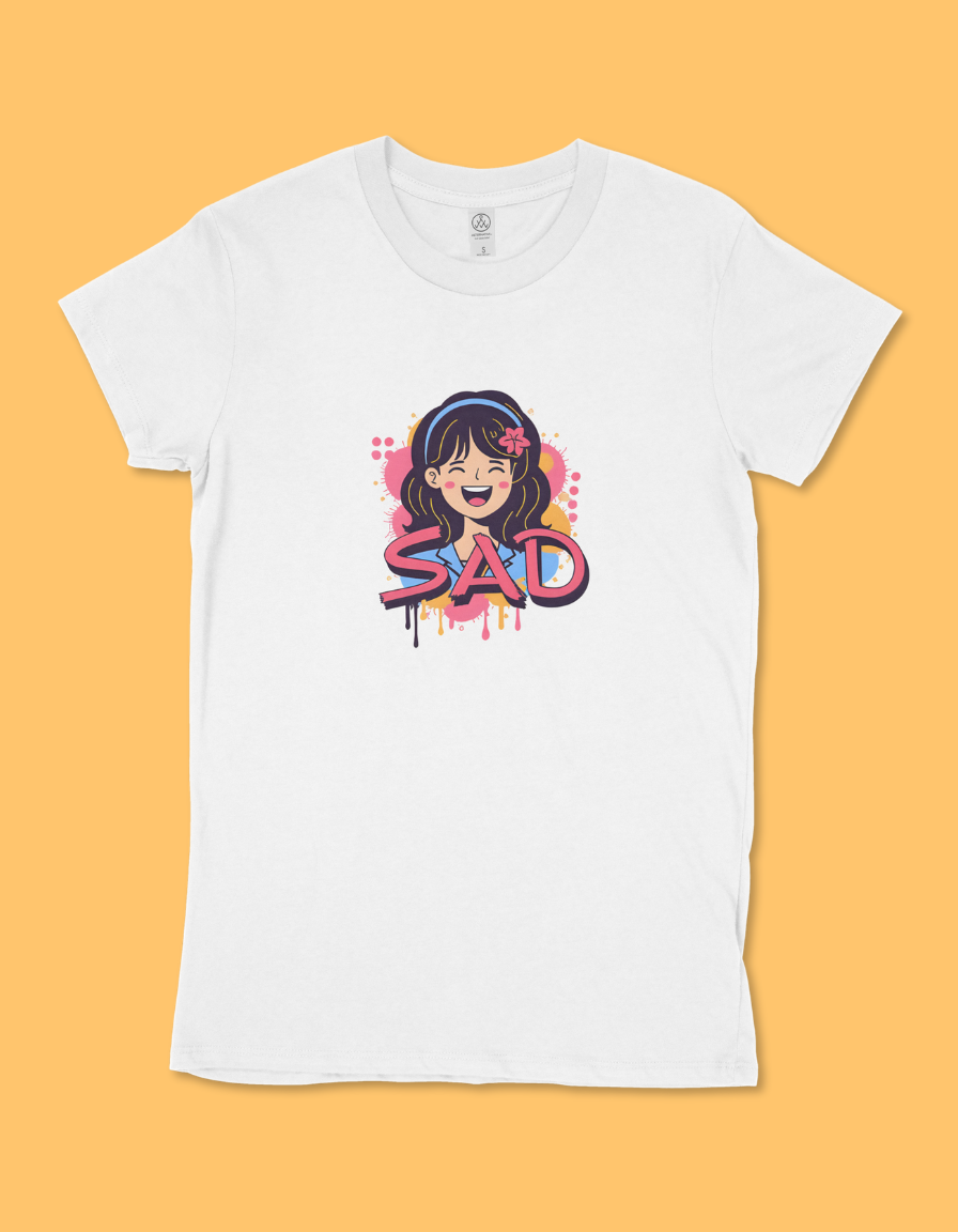 Women's "Sad" Graphic T-Shirt