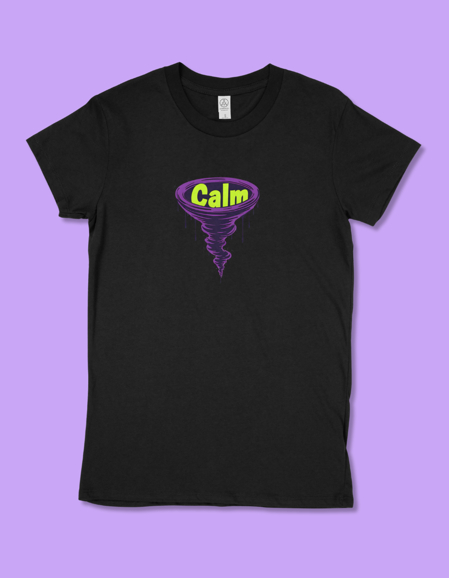 Women's "Calm" Tornado Graphic T-Shirt