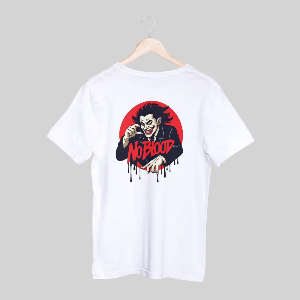 Men's "No Blood" Vampire Printed T-Shirt
