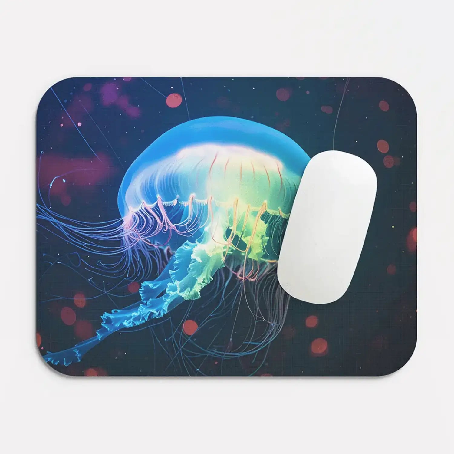 Glowing Jellyfish Mouse Pad