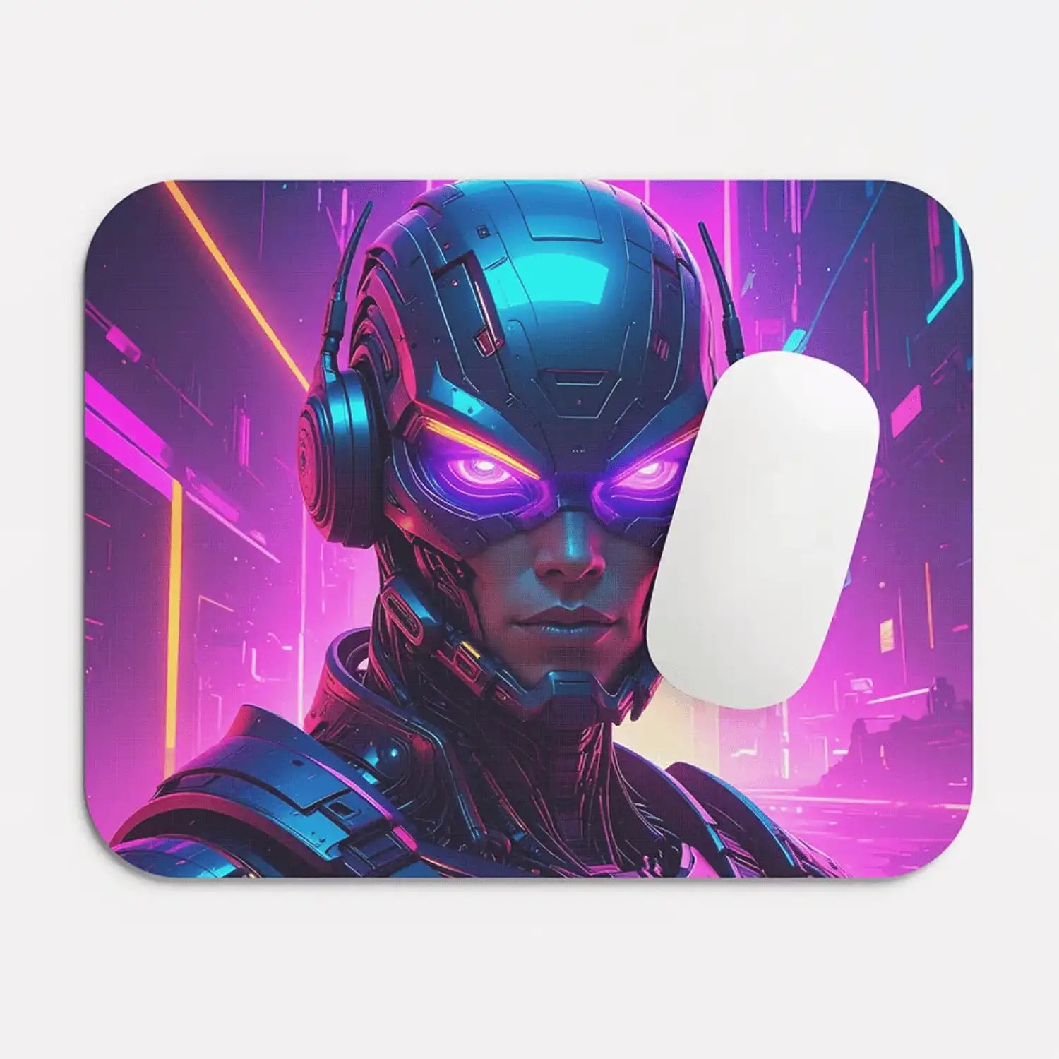 Cyberpunk Warrior Mouse Pad