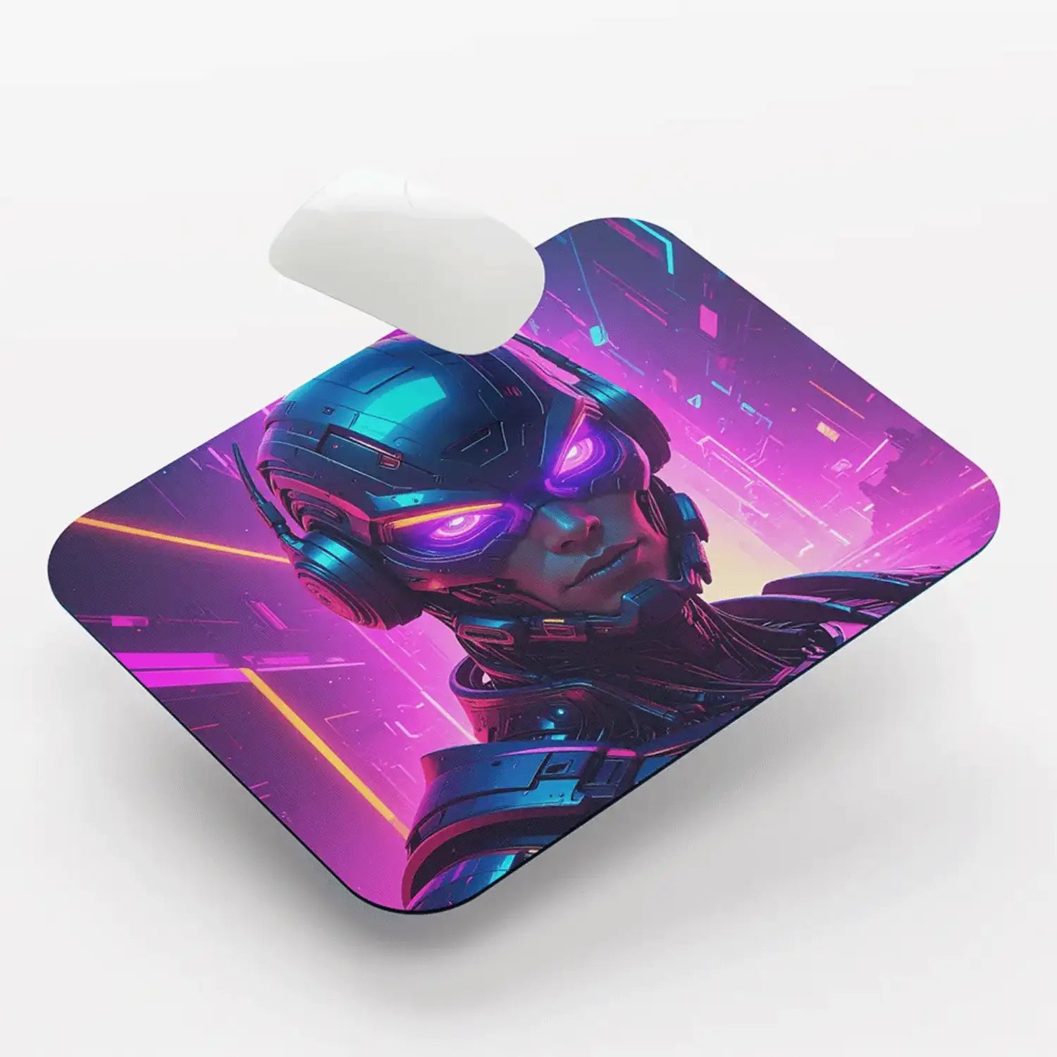 Cyberpunk Warrior Mouse Pad
