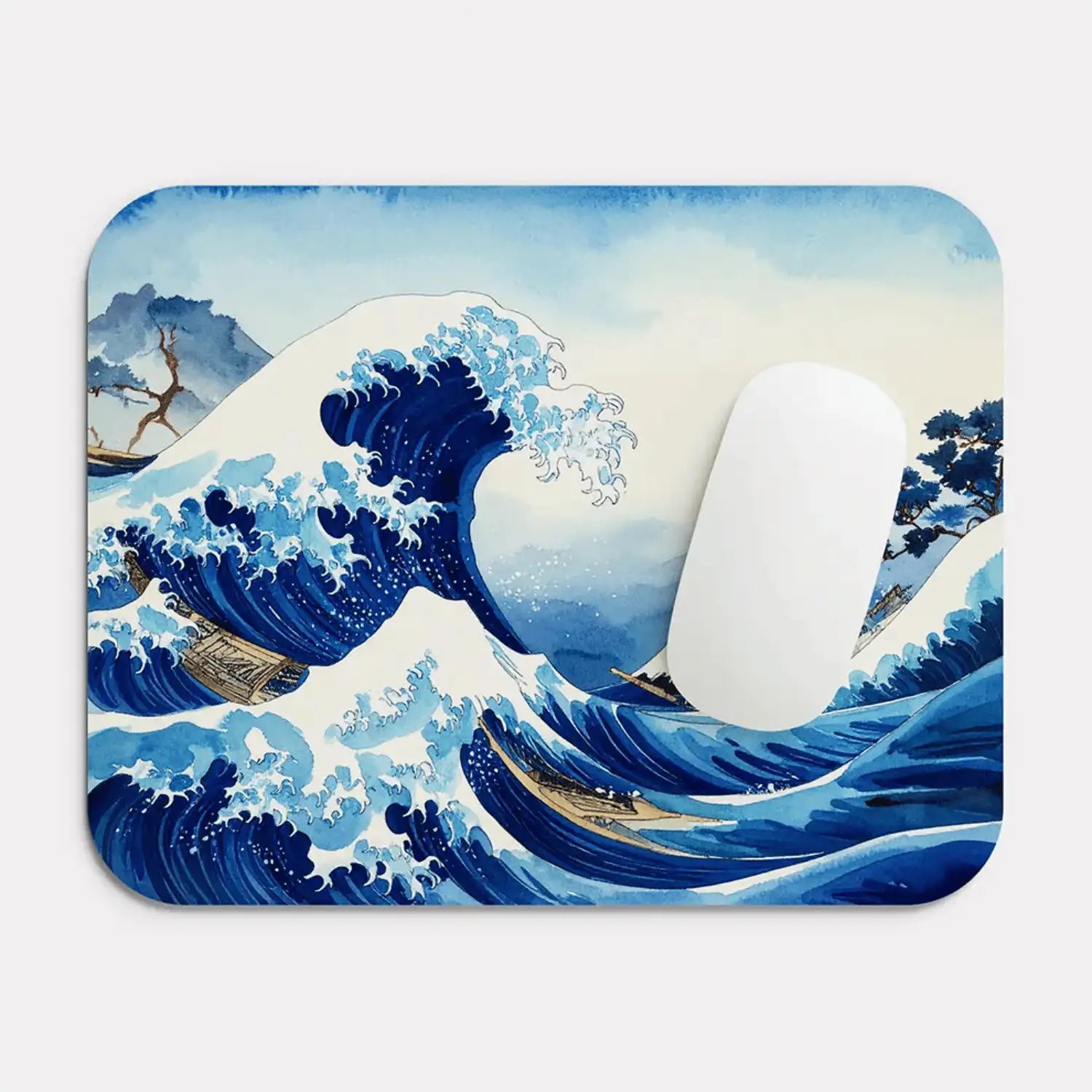 Ukiyo-e Ocean Mouse Pad