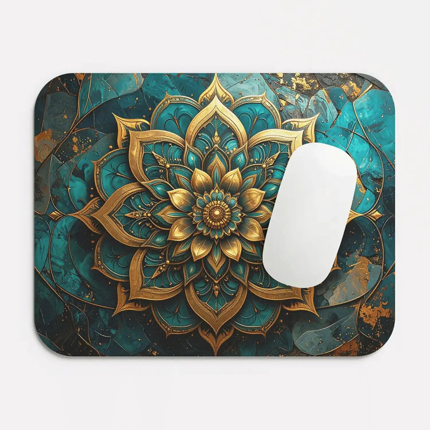 Floral Mandala Mouse Pad