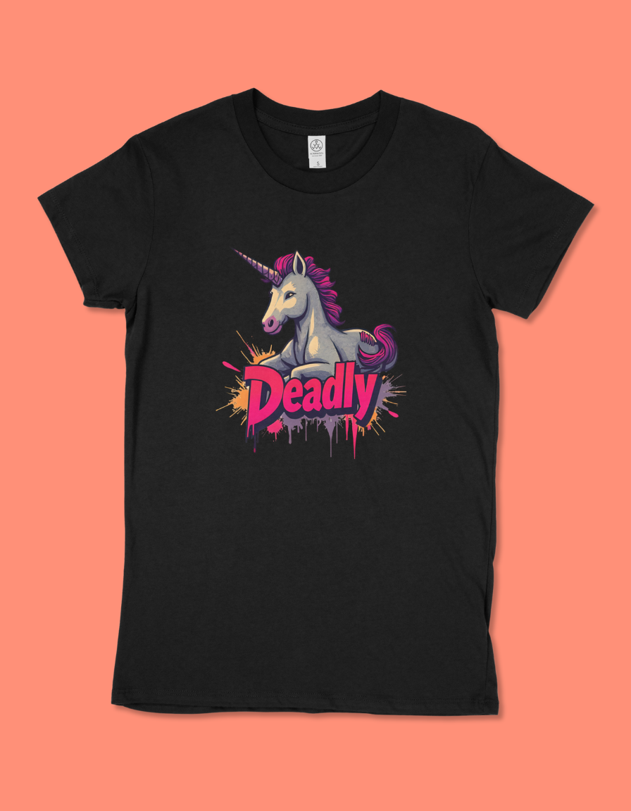 Women's Unicorn Printed T-Shirt