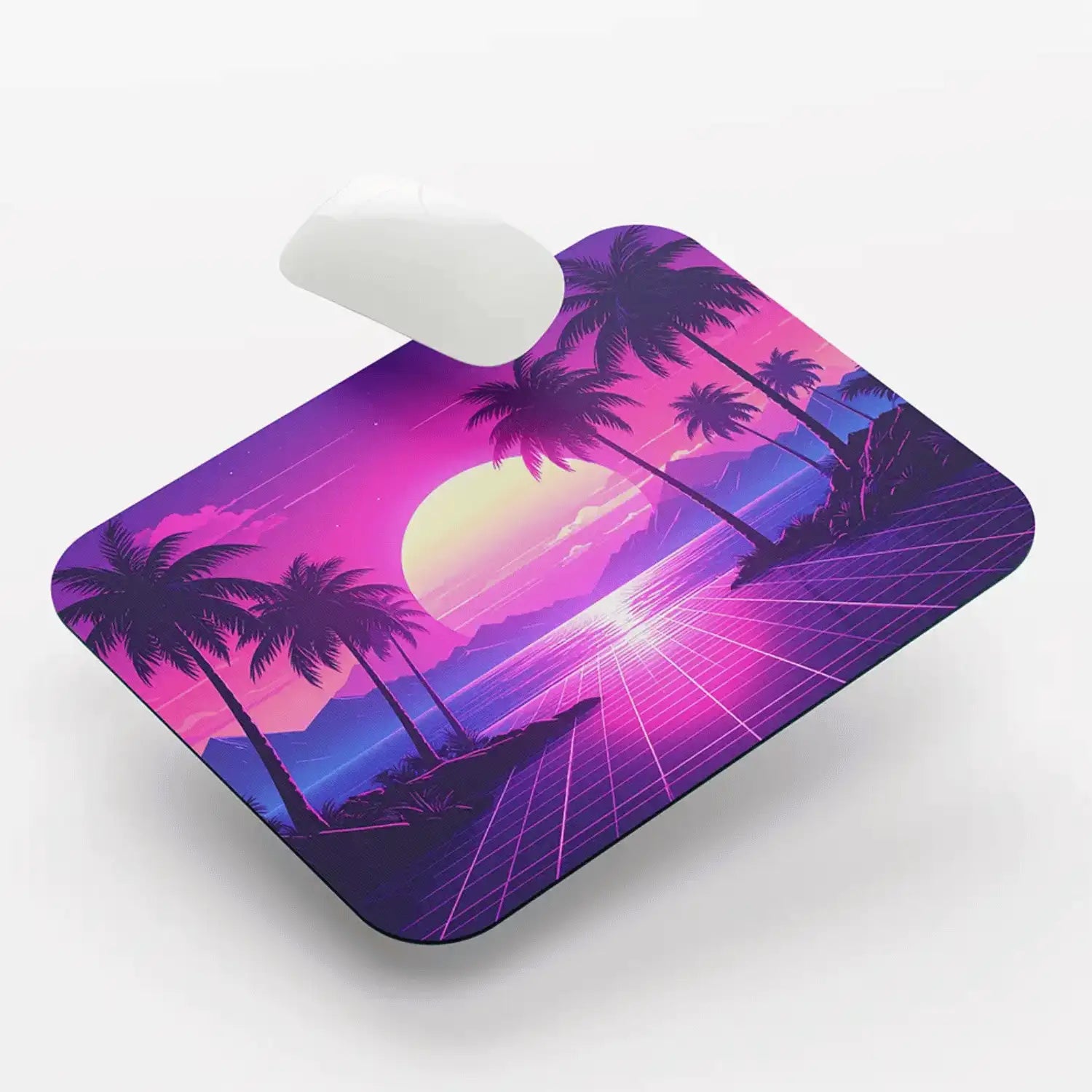 Synthwave Sunset Mouse Pad