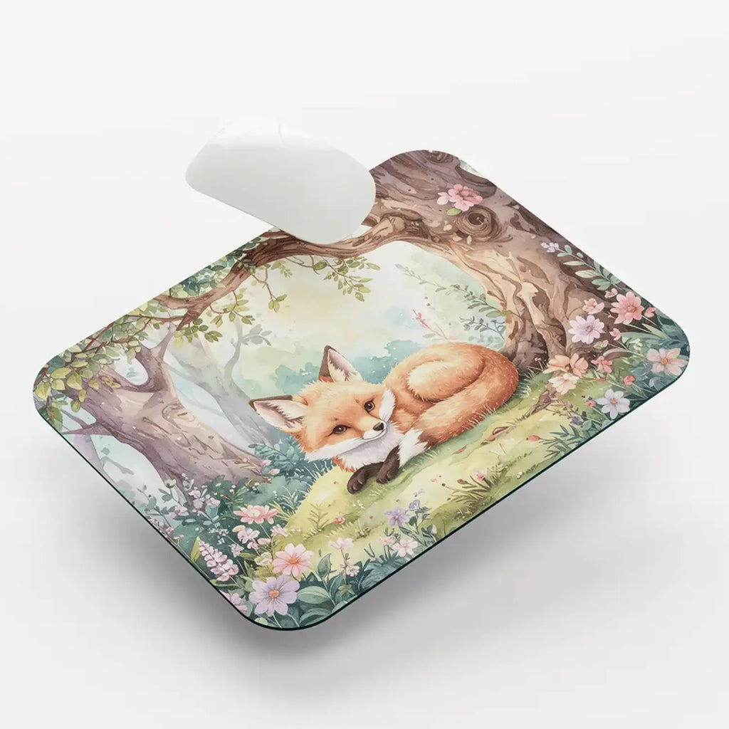 Ghibli Style Fox Mouse Pad