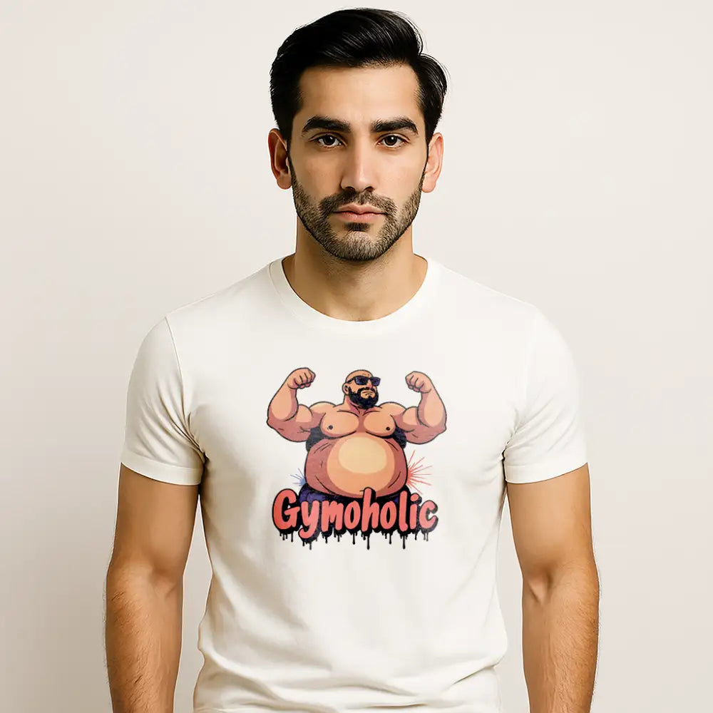 Men's "Gymoholic" Printed T-Shirt