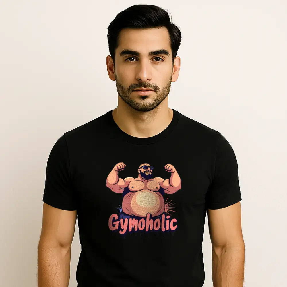 Men's "Gymoholic" Printed T-Shirt